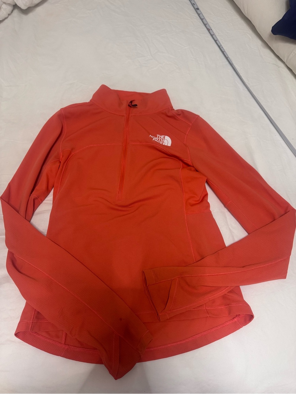 The North Face Women's Coral Red Half-Zip Pullover